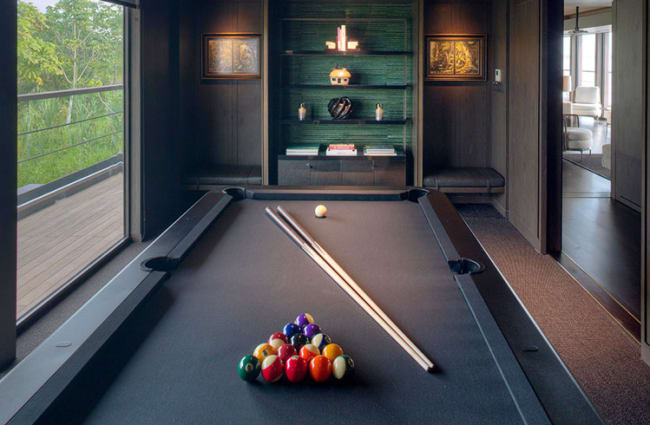 Pool table onboard Aqua Nera