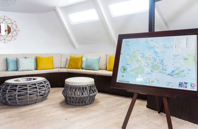 Large map on display