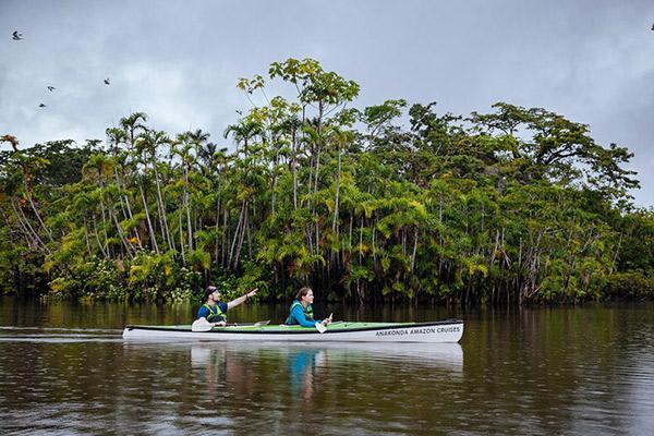 Manatee Amazon's 8-Day Itinerary Day Four - Kayaking on the Amazon River.